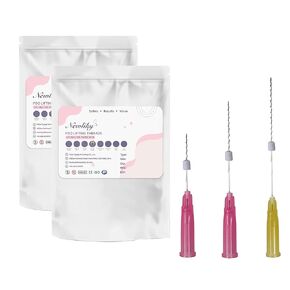 Pdo Threads for Face Lift Mono Screw Type (26G90MM) Smoothing Wrinkles PDO Thread Lift for Whole Body with Sharp Tip 20pcs