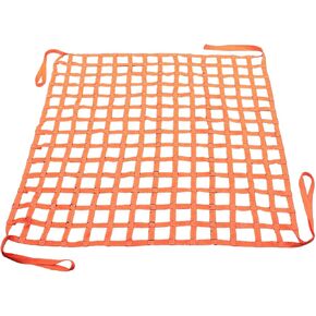 Flat Nylon Sling Hoisting Net,Safety Cargo Lifting Net Straps，Heavy Duty Cargo Net Square Mesh Tear Resistance for Loading and Unloading Heavy Objects,1 x 1m/mesh 10cm/Load 300kg in Saudi Arabia