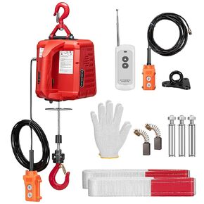 VIVOHOME 3-in-1 Electric Hoist, Powerful 110V Portable Winch with 660Lbs Loading Capacity, 40ft Lifting Height, and Overload Protection, Perfect for Garage, Warehouses, and Factories