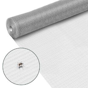 304 Stainless Steel Woven Wire Mesh roll, 120X50 Inches Hardware Cloth Window Screen Mesh Hole Size 1 mm Best to Prevent Mice Snakes Hornets Rodents from Entering, Easy to Cut and Install