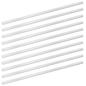 10Pcs 6061 Aluminum Round Rod, 3/16" Diameter 14" Length Aluminum Solid Shaft Rods for Industry, Metal Working Hobbies and DIY Craft