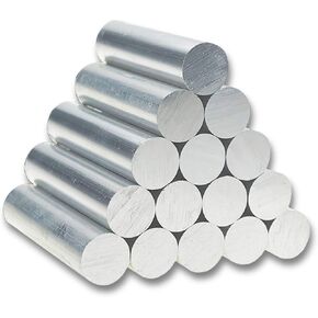 TEN-HIGH Aluminum Rod Round Bar 6061 T6 Metal Solid Bar, High conductivity High Hardness and High Strength, Diameter 60mm Length 200mm