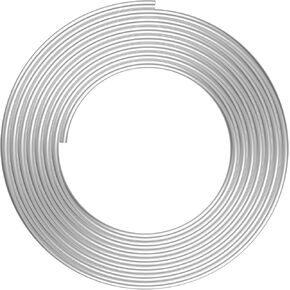 1/2" OD Aluminum Coiled Tubing, 1060 Grade Aluminium Tubing 0.04" Wall Thickness, 20FT Aluminum Seamless Round Tube for Refrigerator Air Conditioner Metal Gas Line