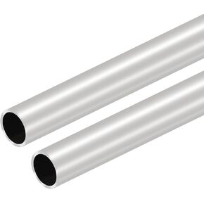 Aluminum Tube 1 inch,2Pcs 16" Length 1" OD Aluminum Round Tube,0.12" Wall 6063 Aluminum Round Tube for Diy, Industry, Decoration.