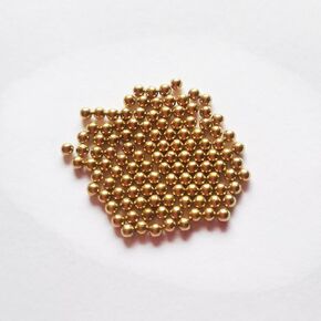 Pure Brass Beads 3000pcs Diameter（∅） 1.588-1.6mm Brass Beads Especially for Production of Braille Signs Polished Specular Reflection Brass Beads
