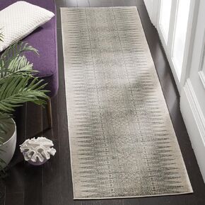 SAFAVIEH Evoke Collection 2'2" x 4' Ivory/Blue EVK226C Boho Non-Shedding Living Room Bedroom Accent Rug in Saudi Arabia
