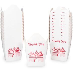 Chinese Take Out Boxes, Party Favor and Food Pail, Size 8 oz, Case Pack of 360