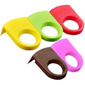 5Pcs Random Colors Beer Snap Plastic Drinking Clips Bottle Buckle Application: Bar Mini Beer Bottle Holder Clips Wine Cocktail Goblet Glass Birthday Wedding Party Holders and Dispensers Accessories