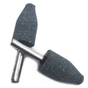 Blue 1/4" Shank 1" Dia Abrasive Mounted Stone Grinding Wheel Head, Ball Shaped Rotary Tool Polishing Bits 2-Pack
