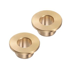 2pcs Bronze Flange Bearing Sleeve [10mm Bore x 14 OD x 10mm Flange Thickness] Self-Lubricating Bushings