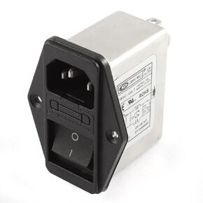 uxcell a15060800ux0453 CW2C-10A-T Noise Suppressor Power EMI Filter, AC 115/250V 10 Amp