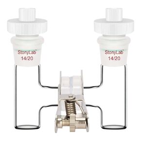 stonylab H-Type Electrolytic Cells, Replaceable Borosilicate Glass Double Cell Ion-Exchange Membrane Electrochemical Glass Cell Sealed Tubular Reactor for Electrochemistry, 5 ml in Saudi Arabia
