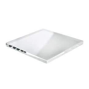 CG-1904-12, Pyrex or Duran Borosilicate Plate Glass, Square, 4" Length, 4" Width, 1/4" Height