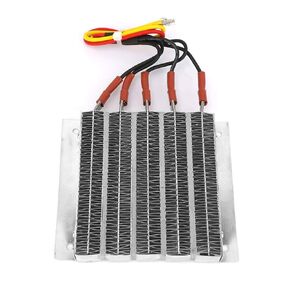 Thermostatic PTC Heating, Conductive Type Line Housing Constant Temperature Ripple Heating Plate Thermistors Air Electric Heater with Cable 1000W(48V 1000W)