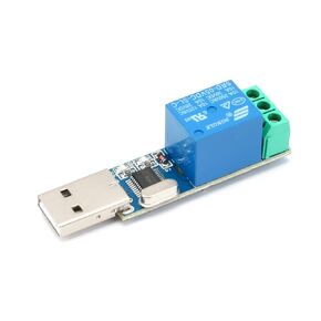 USB Serial Port Control Relay Module Sturdy Durable Lightweight USB Relay Module USB Intelligent Control Switch Overcurrent Protection Intelligent Command Control Switch Intelligent Home