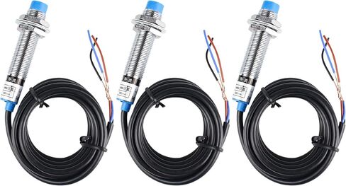 CNCTOPBAOS 3PCS LJ12A3-4-Z/AX NPN NC Sensor Detection Switches Inductive Proximity Switch Normally Closed 4mm Detecting Distance 3-Wire DC 6-36V 0.5KHz 300mA (LJ12A3-4-Z/AX) in Saudi Arabia