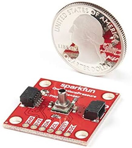 مستشعر الضغط الدقيق SparkFun Qwiic - اختراق مصغر - مستشعر ضغط السيليكون المقاوم للضغط 25 رطل لكل بوصة مربعة - نطاق استشعار الضغط المعاير والمعوض من 1-25 رطل لكل بوصة مربعة - طاقة منخفضة للغاية in Saudi Arabia