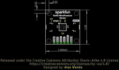 مستشعر الضغط الدقيق SparkFun Qwiic - اختراق مصغر - مستشعر ضغط السيليكون المقاوم للضغط 25 رطل لكل بوصة مربعة - نطاق استشعار الضغط المعاير والمعوض من 1-25 رطل لكل بوصة مربعة - طاقة منخفضة للغاية in Saudi Arabia