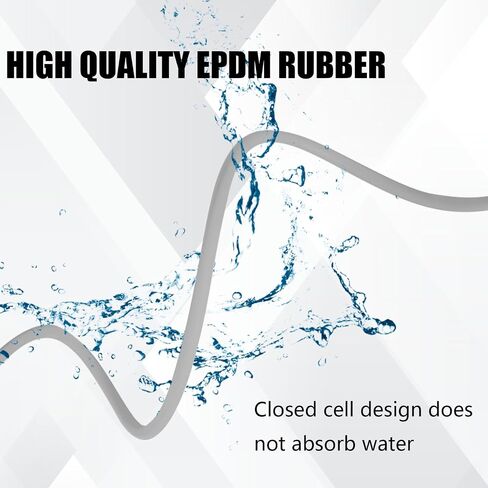 Backer Rod 1/4 Inch, EPDM Rubber Foam Caulk Saver 50' White Weather Strip Seal for Concrete Joints, Wall Cracks, Driveway and Joint Fillers. in Saudi Arabia