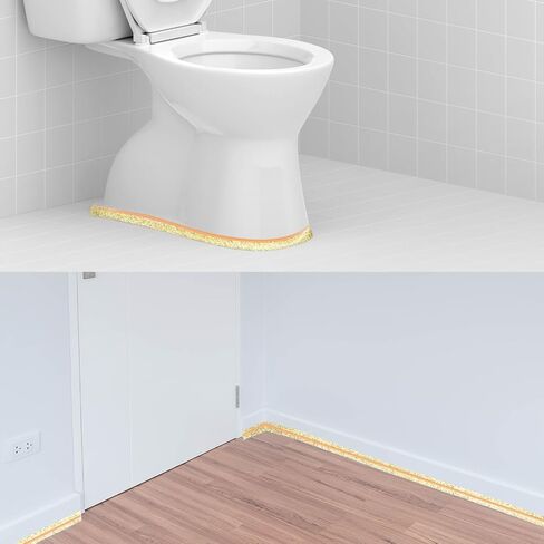uxcell 3Pcs 0.3in x 19.7Ft Caulk Strip Peel and Stick Molding Trim, Flexible Trim Design for Corner Decor, Ceiling, Countertops, Baseboard, Floor,Cabinet Tile Edge Moulding(Rose Gold) in Saudi Arabia