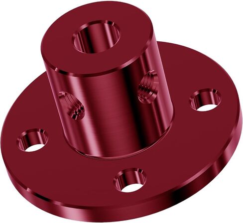 2Pcs 5mm(0.20 in) Flange Shaft Coupling, Rigid Coupling Motors Guide Support Coupler, High Hardness Connector Flanged Mount for DIY RC Model Motors Coupler with Set Screws & Wrench in Saudi Arabia