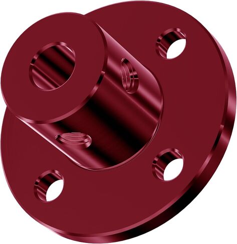 2Pcs 5mm(0.20 in) Flange Shaft Coupling, Rigid Coupling Motors Guide Support Coupler, High Hardness Connector Flanged Mount for DIY RC Model Motors Coupler with Set Screws & Wrench in Saudi Arabia