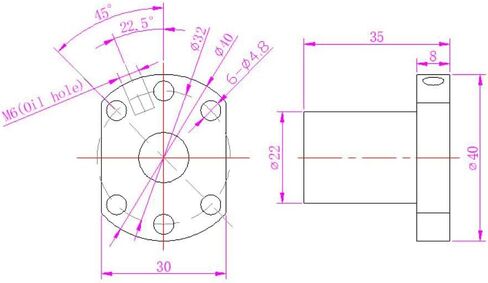 صامولة لولبية كروية TBI SFU1204 (قطر 12 مم درجة 4 مم) لأجزاء ماكينة CNC in Kuwait