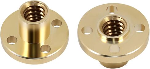 برغي الرصاص من الفولاذ المقاوم للصدأ 300 مم (11.81 بوصة) Tr8x2 مع صامولة نحاسية T8 للطابعة ثلاثية الأبعاد Z المحور وآلة CNC (خيط Acme، درجة 2 مم، 4 بدايات، سلسلة 2 مم) in Kuwait