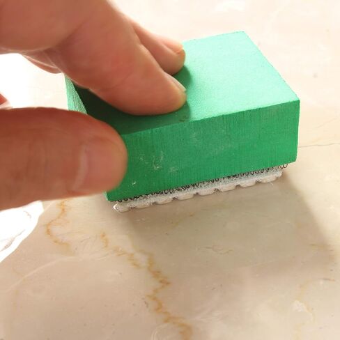 Marble Restore kit PLUS to renew the polishing of natural stone ruined by etch marks, scratches or limescale; packaging 100 gr of powder polishing by BRICO MARBLE CARE in Saudi Arabia