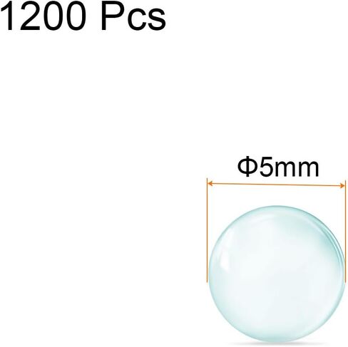 1200pcs Glass Ball Boiling Stones 3mm Soda Lime Glass Beads for Bottle Shaking Mixing, Clear in Saudi Arabia