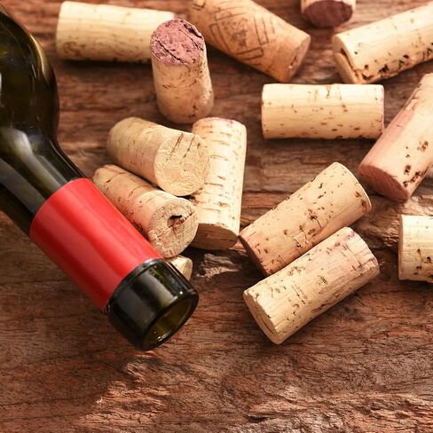 MECCANIXITY Tapered Cork, 22x17x27mm Wooden Leakproof Soft Cork Stoppers for Wine Beer Bottle Crafts Corks Plug Replacement Laboratory Supplies, Dark Wood Color, Pack of 15 in Saudi Arabia