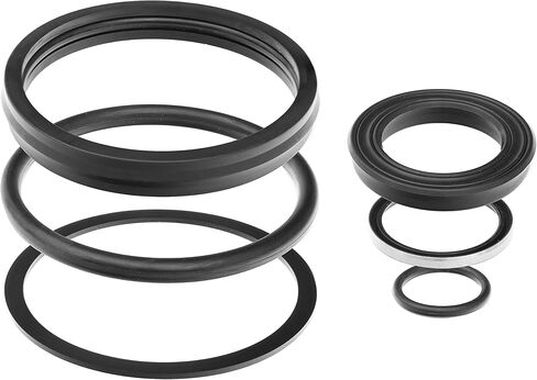 Gannon Cylinder Seal Kit - 1 Set with 6 Pieces - Hydraulic Equipment Kit for Box Scrapers, Mowers, Blades and Tractors - for 1-1/8" Rods & Barrel Bore of 3" in Saudi Arabia