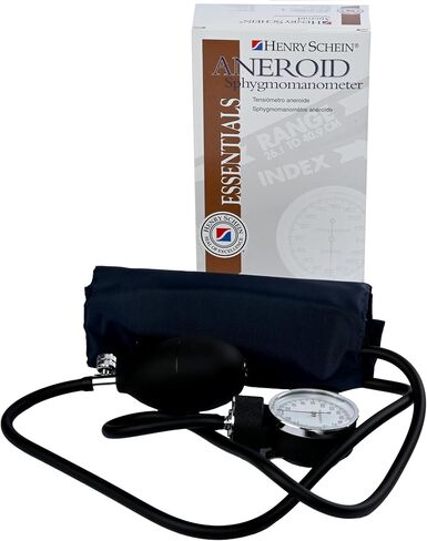 Essentials Economy Aneroid Sphygmomanometer-Large Adult, Size 12, Navy, Latex, Reusable- Comes with Leatherette Carry Case in Saudi Arabia