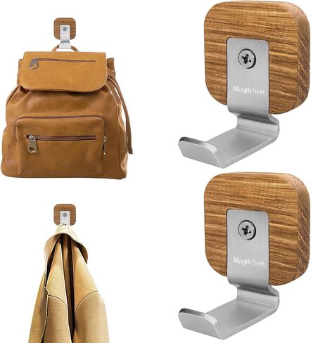 Heavy Duty Organization Magnetic Coat Hooks, Versatile Elegant Wooden Hooks to Hang Tools, Garden Hoses Ropes, Kitchenware in Warehouses, Cruise, Workshops to Keep The Space Free and Clean! in Kuwait