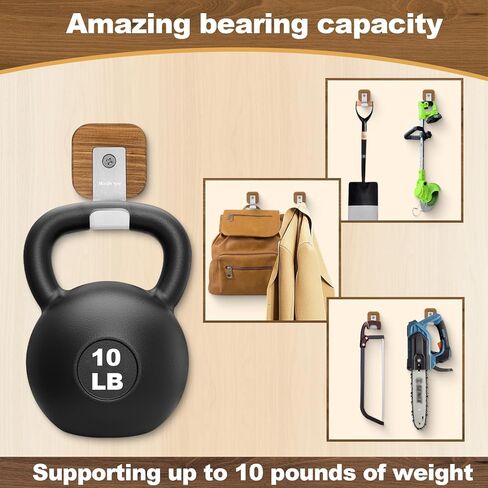 Heavy Duty Organization Magnetic Coat Hooks, Versatile Elegant Wooden Hooks to Hang Tools, Garden Hoses Ropes, Kitchenware in Warehouses, Cruise, Workshops to Keep The Space Free and Clean! in Kuwait
