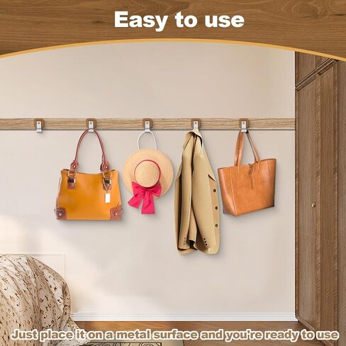 Heavy Duty Organization Magnetic Coat Hooks, Versatile Elegant Wooden Hooks to Hang Tools, Garden Hoses Ropes, Kitchenware in Warehouses, Cruise, Workshops to Keep The Space Free and Clean! in Kuwait
