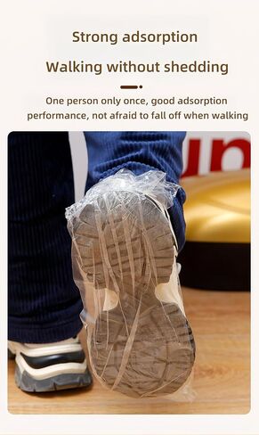 Automatic Shoe Cover dispenser - "Slip-Resistant Shoe Cover Disposable" for safe indoor environments, available in tthree styles ， fits all sizes (White) in Saudi Arabia