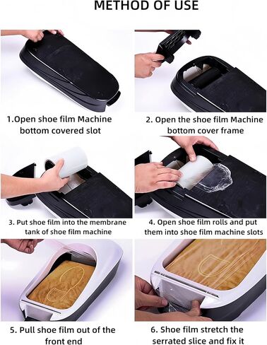 Automatic Shoe Cover dispenser - "Slip-Resistant Shoe Cover Disposable" for safe indoor environments, available in tthree styles ， fits all sizes (White) in Saudi Arabia