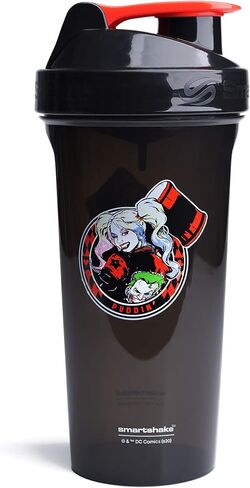 Smartshake DC Lite Protein Shaker Bottle 800ml – BPA Free Leakproof Gym Protein Shakes Bottle for Protein Powder DC Comics Bottle Batman in Saudi Arabia