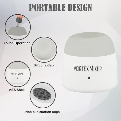 5200rpm mini Vortex Mixer paint shaker,Lab Vortex Shaker with Touch Function for Nail Polish,Eyelash shaker,Tattoo Ink,Glue Adhesives and Test Tubes (Blue) in Saudi Arabia