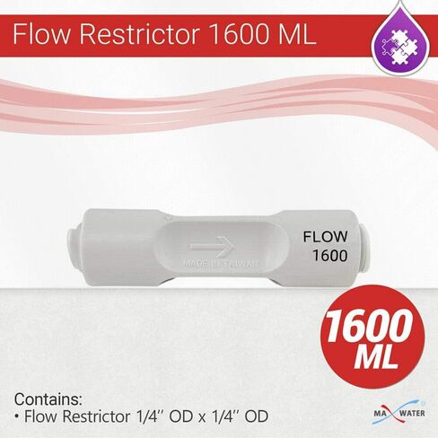 Max Water Reverse Osmosis/RO Quick type Flow Restrictor (1600 ML/Min) in Saudi Arabia