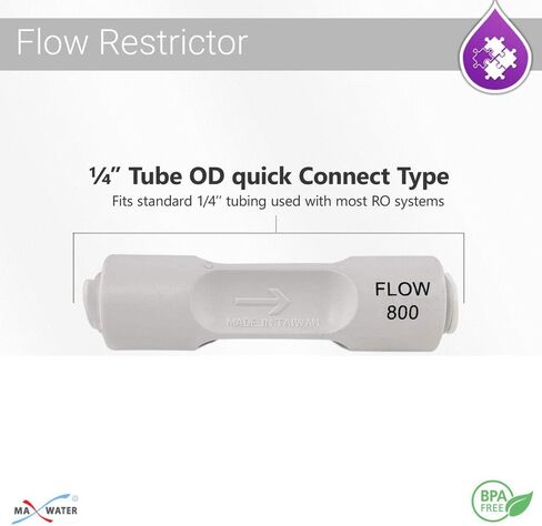 Max Water Reverse Osmosis/RO Quick type Flow Restrictor (1600 ML/Min) in Saudi Arabia