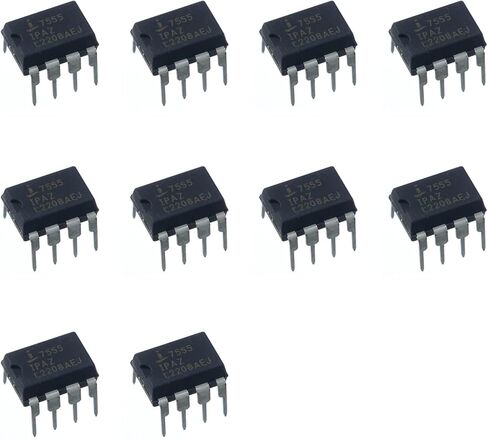 Horinktor 10 قطعة ICL7555 ICM7555 7555 مؤقت CMOS للأغراض العامة، DIP-8. in Kuwait