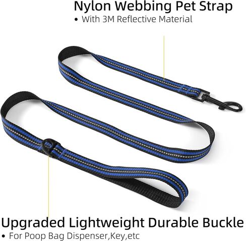 Mile High Life | Reflective Dog Collar Leash Set | Small Dog Collar Leash Set | Medium Dog Collar Leash Set | Adjustable Collar Leash Set (Reflective Solid Limegreen, Medium (Pack of 2)) in Kuwait