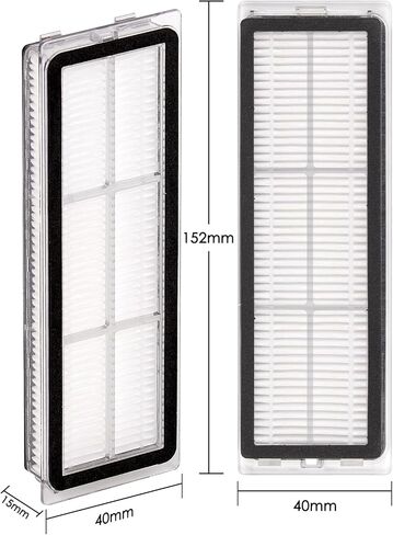 (4 Pieces) HEPA Filter Compatible With Dreametech L10s Ultra, L10s Pro, L10 Ultra, Z10 Pro, S10, S10 PRO, S10 PLUS, B101CN, 1C, W10, X10+, L10 + plus, Z10 pro, D10 PLUS, Replacement Filters in Kuwait