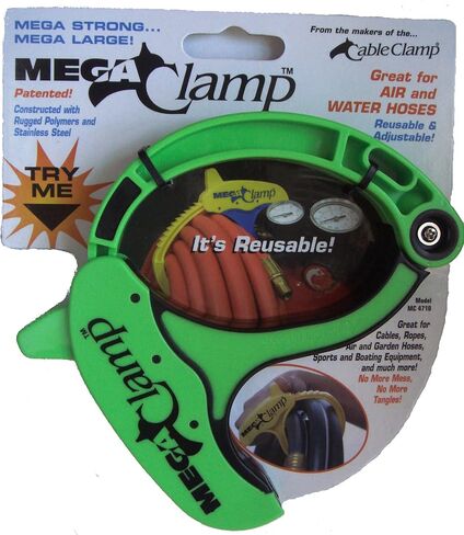 Mega Clamp Cord, Rope & Hose Organizer - Lime in Saudi Arabia