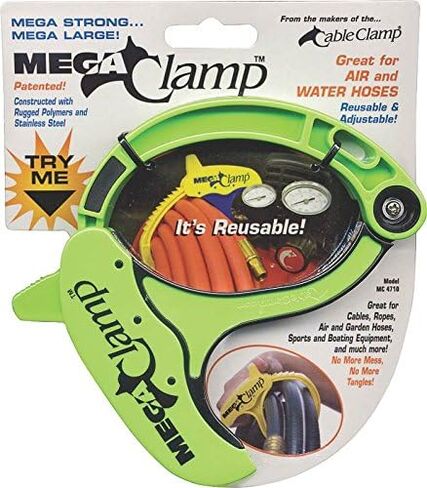 Mega Clamp Cord, Rope & Hose Organizer - Lime in Saudi Arabia