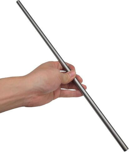 2Pcs Titanium Round Rod Dia 4mm 0.157"" Length 420mm 16.535""，Solid TC4 Titanium Rod, Silver gray in Kuwait