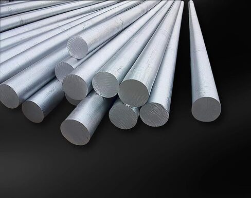 TEN-HIGH Aluminum Rod Round Bar 6061 T6 Metal Solid Bar, High conductivity High Hardness and High Strength, Diameter 60mm Length 200mm in Saudi Arabia