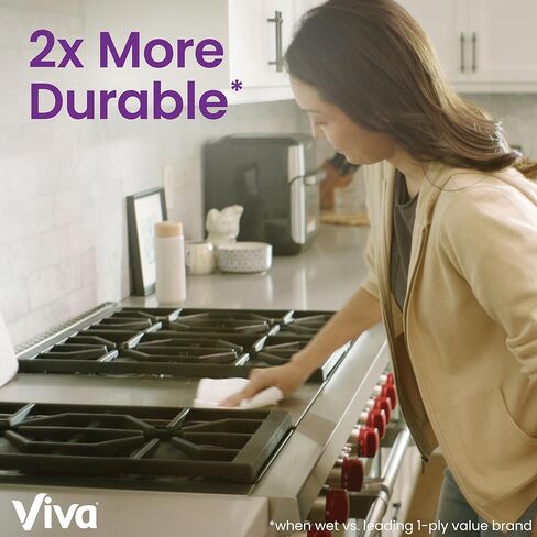 Viva Signature Cloth Paper Towels, Task Size - 24 Super Rolls (4 Packs of 6), 81 Sheets per Roll in Saudi Arabia